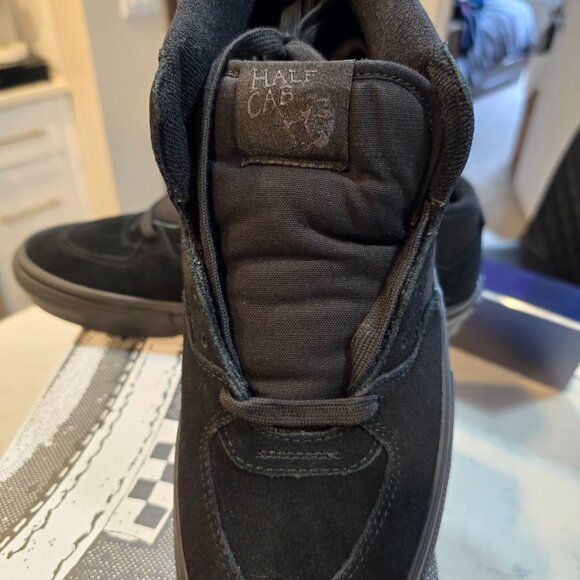 VANS Skate Half Cab Shoes Sneakers Skateboarding VN0A5FCDBKA Black/Black mens 12 - Picture 2 of 10